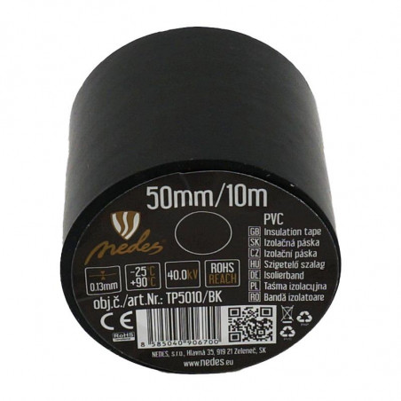 Izolačná páska 50mm/10m čierna -TP5010/BK ,Domov , najled, najled.sk, elektro, elektro humenne