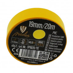 Izolačná páska 19mm/20m žltá -TP1920/YE ,Domov , najled, najled.sk, elektro, elektro humenne