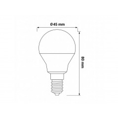 LED žiarovka E14 G45 8W ,Domov , najled, najled.sk, elektro, elektro humenne