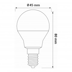 LED žiarovka E14 5W G45 ,Domov , najled, najled.sk, elektro, elektro humenne