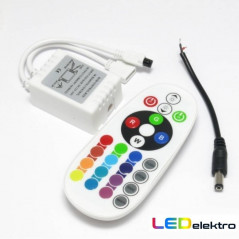 Infračervený diaľkový ovládač na RGB LED pásy 12V/24V, 72W/144W biely ,Domov , najled, najled.sk, elektro, elektro humenne