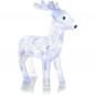Vianočná dekorácia z akrylu v tvare jelenčeka 30LED RXL 253