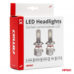 LED žiarovky hlavného svietenia H4 X1 Series AMiO ,Domov , najled, najled.sk, elektro, elektro humenne