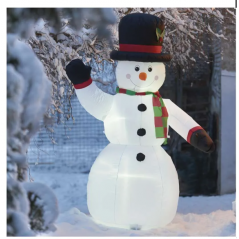 LED snehuliak nafukovací, 200 cm, vonk. a vnút., studená biela ,Domov , najled, najled.sk, elektro, elektro humenne