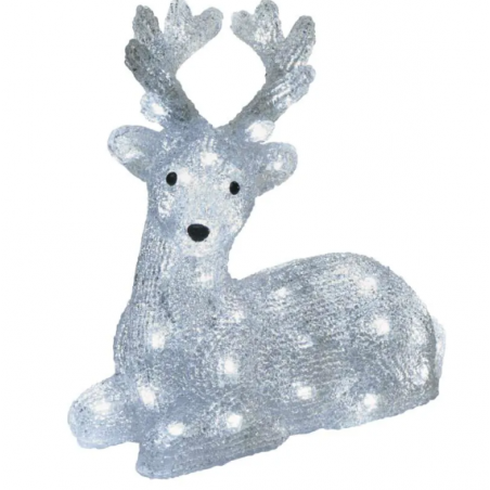 LED vianočný jelenček, 27 cm, vonkajší aj vnútorný, studená biela, časovač ,Domov , najled, najled.sk, elektro, elektro humenne