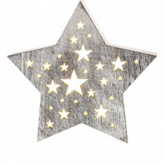 Drevená hviezda s hviezdičkami malá 1 LED RXL 347 ,Domov , najled, najled.sk, elektro, elektro humenne
