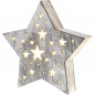 Drevená hviezda s hviezdičkami malá 1 LED RXL 347