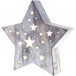 Drevená hviezda s hviezdičkami stredná 1 LED RXL 348