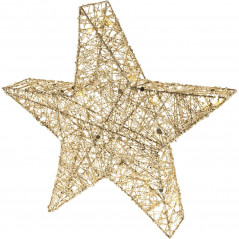Hviezda z priadze s trblietkami 20 LED 40cm RETLUX RXL 327