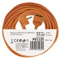 Predlžovací kábel 20 m / 1 zásuvka / oranžový / PVC / 230 V / 1,5 mm2